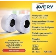 PLR1626-ETIQ.PRECIOS AVERY REM.26x16 BLANCO precio por 1 unidades