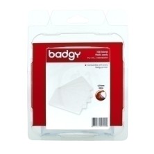 CBGC0030W-TARJETA BADGY PVC BLANCA 0.76 100 UD precio por 1 unidades