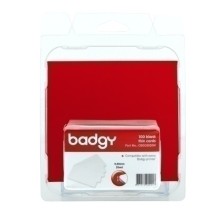 CBGC0020W-TARJETA BADGY PVC BLANCA 0.50 100 UD precio por 1 unidades