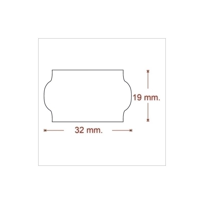 8548100-ETIQ.PRECIOS METO Nº1 REM.32x19 BLANCA precio por 30 unidades