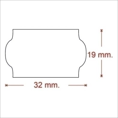 8548100-ETIQ.PRECIOS METO Nº1 REM.32x19 BLANCA precio por 30 unidades