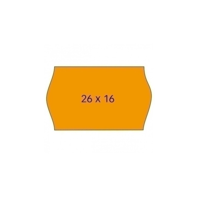 101719-ETIQ.PRECIOS APLI REM.ONDA 26x16 NARANJA precio por 1 unidades