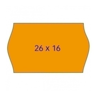 101719-ETIQ.PRECIOS APLI REM.ONDA 26x16 NARANJA precio por 1 unidades