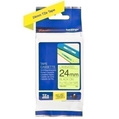 TZE-C51-CINTA ROT.BROTHER LAM.5m 24 NEGRO.s/AMAR precio por 1 unidades