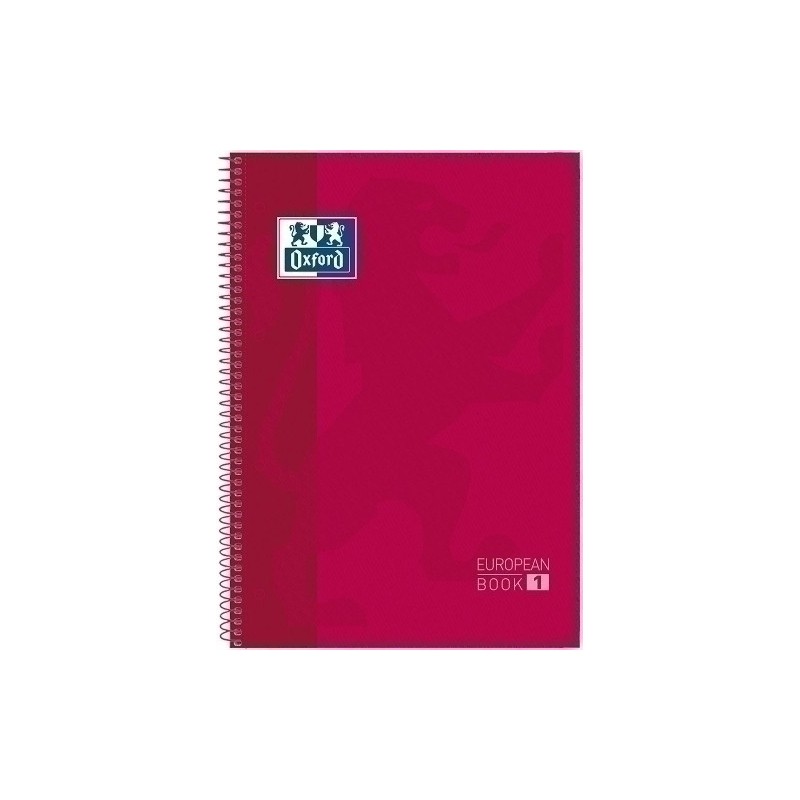 400118236/100430264-BLOCK OXF. EU.BOOK 1 A4 80h HZ. ROJO precio por 10 unidades