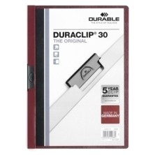 220031-DOSSIER CLIP DURACLIP A4 2200 30h BURD. precio por 25 unidades