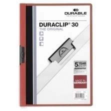 220003-DOSSIER CLIP DURACLIP A4 2200 30h ROJO precio por 25 unidades