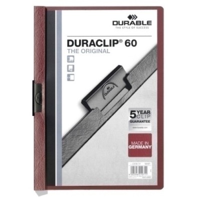 220931-DOSSIER CLIP DURACLIP A4 2209 60h BURD. precio por 25 unidades