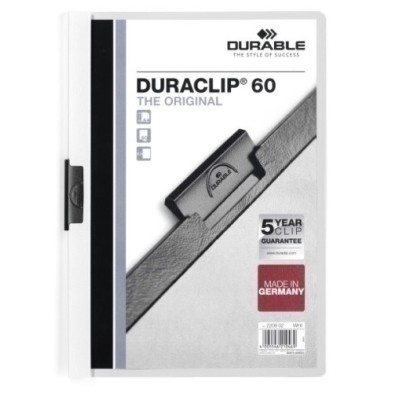 220902-DOSSIER CLIP DURACLIP A4 2209 60h BLANCO precio por 25 unidades
