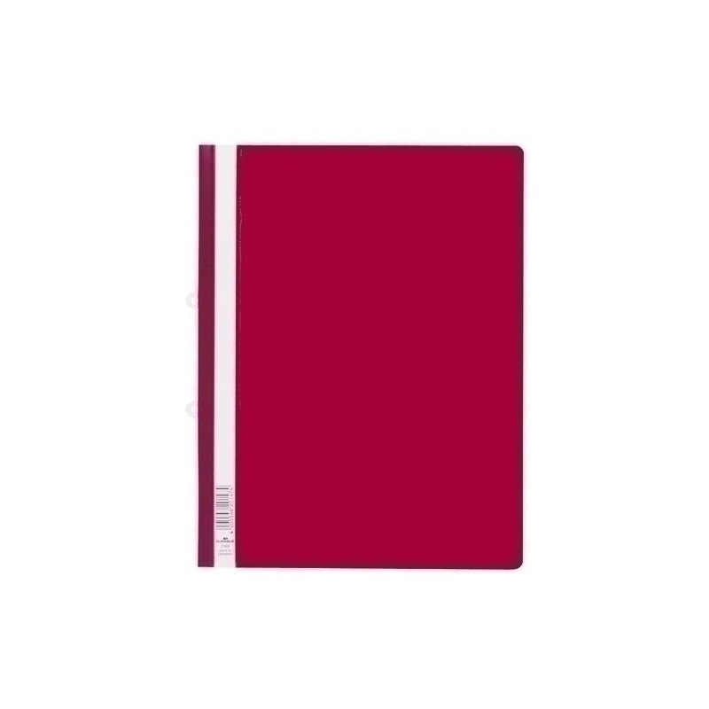 258003-DOSSIER FASTENER DURABLE 2580 A4 TR.ROJO precio por 25 unidades