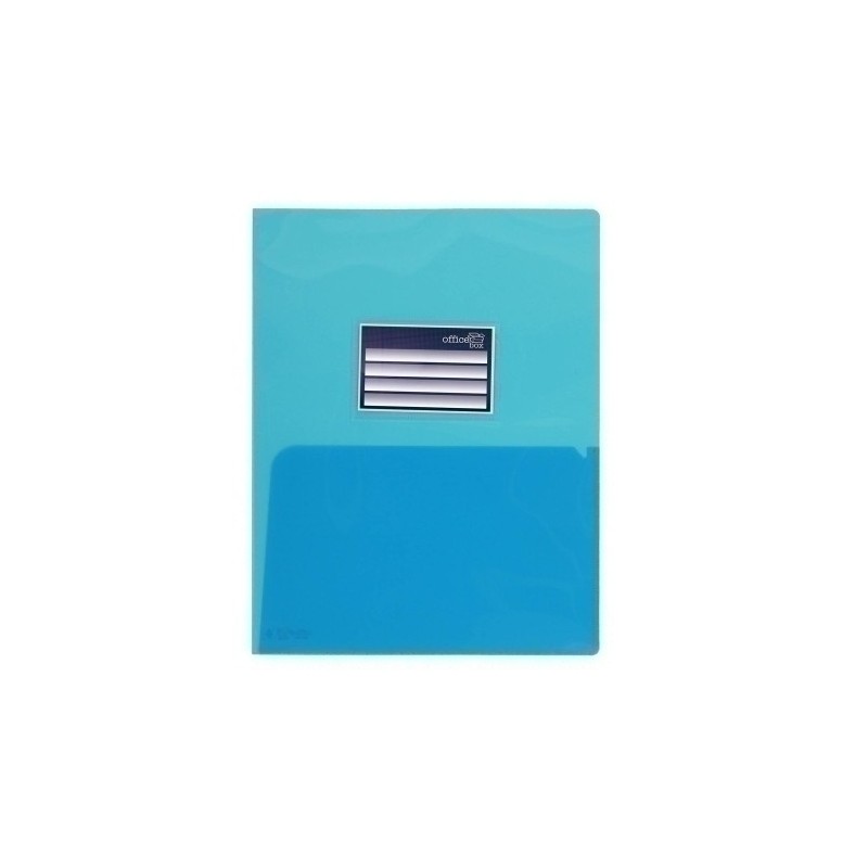 27626-DOSSIER DOBLE BOLSA OFFICE BOX PP A4 AZ precio por 10 unidades