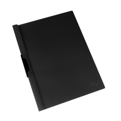 9FF18-9-DOSSIER CLIP DB PP A4 p.MET.30h NEGRO precio por 12 unidades