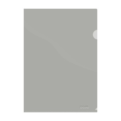90421-DOSSIER ANG.RECT.DOHE PP 180µ A4 GRIS precio por 8 unidades