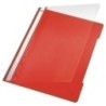 41910025-DOSSIER FASTENER LEITZ PVC A4 TARJ.ROJO precio por 25 unidades