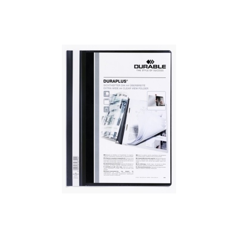 257901-DOSSIER FASTENER DURAPLUS 2579 A4 NEGRO precio por 25 unidades