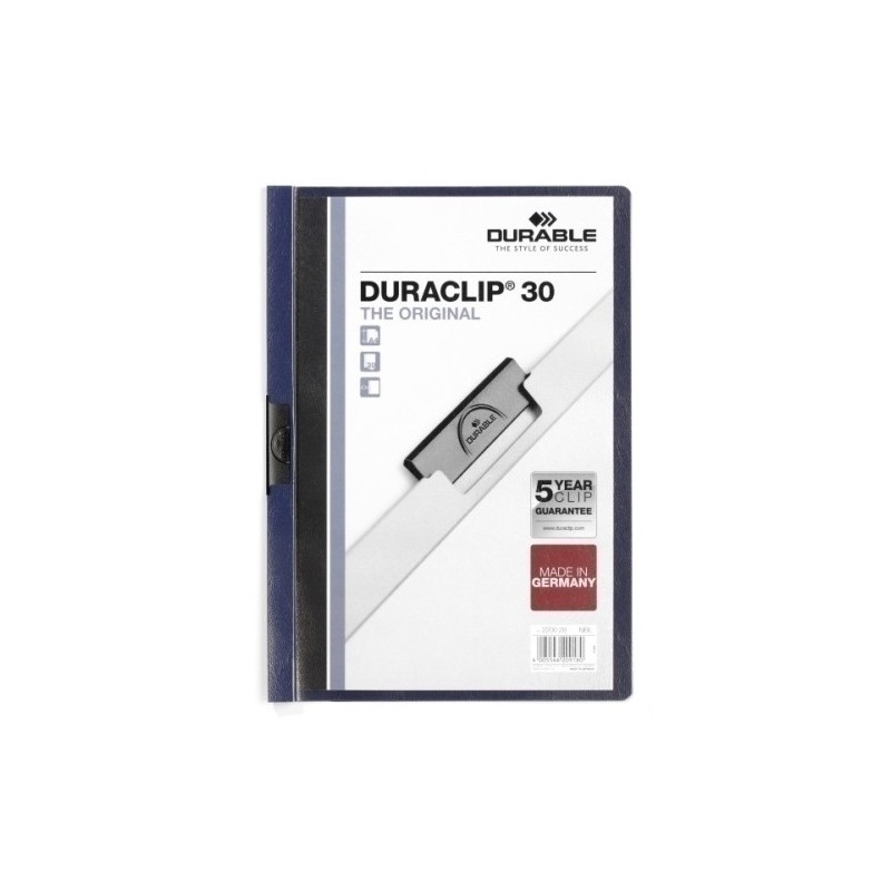 220028-DOSSIER CLIP DURACLIP A4 2200 30h AZ.AT. precio por 25 unidades
