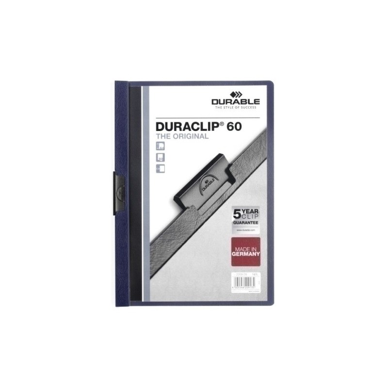 220928-DOSSIER CLIP DURACLIP A4 2209 60h AZ.AT. precio por 25 unidades