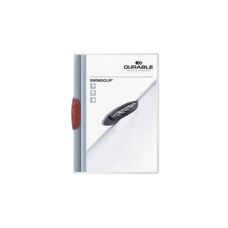 226003-DOSSIER CLIP SWINGCLIP 2260 OP.30h ROJO precio por 25 unidades
