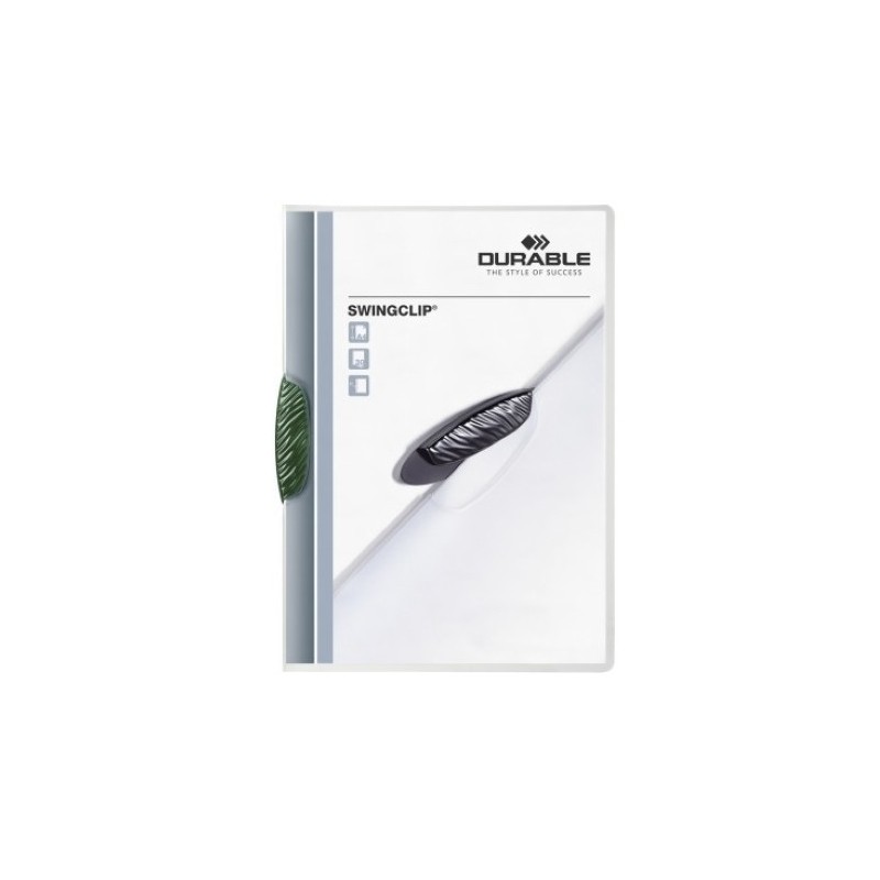 226005-DOSSIER CLIP SWINGCLIP 2260 OP.30h VERDE precio por 25 unidades