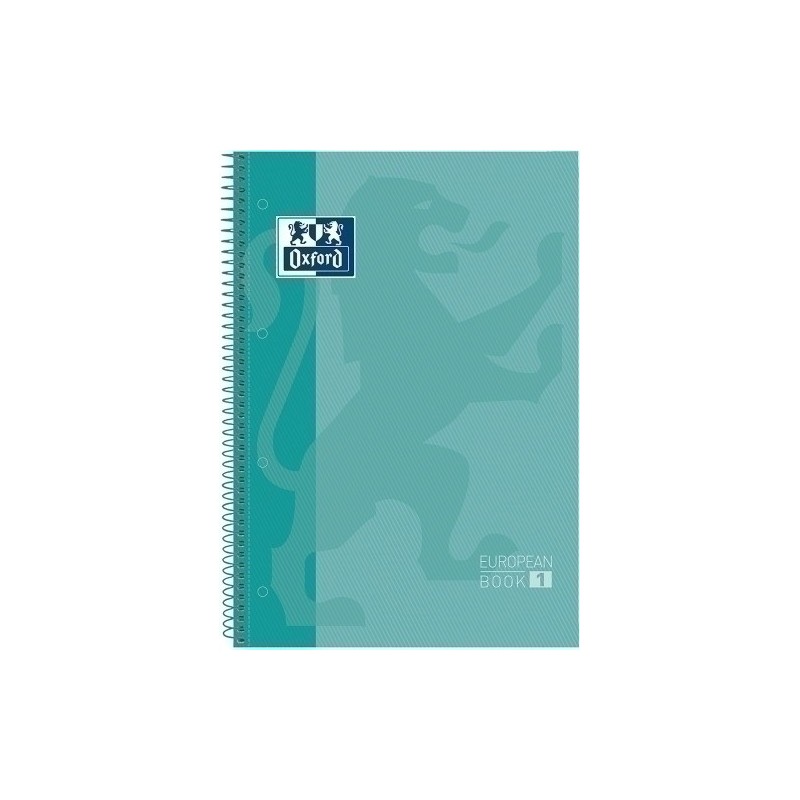 400078125/400046818-BLOCK OXF. EU.BOOK 1 A4 80h HZ. VERDE M precio por 10 unidades