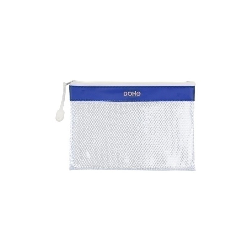 91223-DOSSIER SOBRE DOHE CREM. A5 PVC AZUL precio por 12 unidades