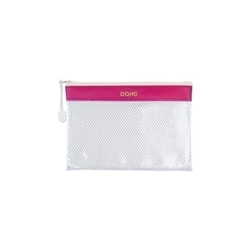 91224-DOSSIER SOBRE DOHE CREM. A5 PVC ROSA precio por 12 unidades