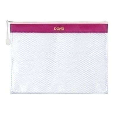 91218-DOSSIER SOBRE DOHE CREM. A4 PVC ROSA precio por 12 unidades