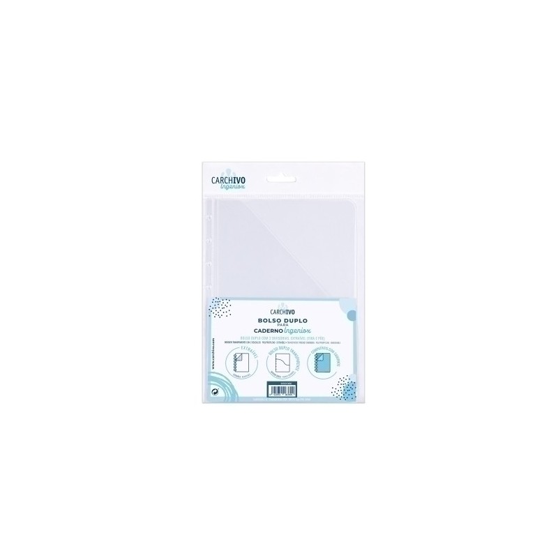 66134001-DOSSIER DOBLE BOLSA CARCHIVO INGENIOX A4 precio por 25 unidades