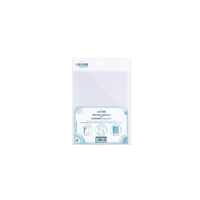 66135001-DOSSIER DOBLE BOLSA CARCHIVO INGENIOX A5 precio por 25 unidades