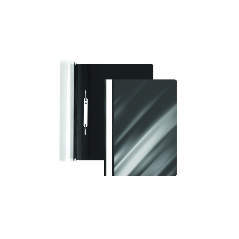 91149-DOSSIER FASTENER FOROFIS PVC A4 NEGRO precio por 12 unidades