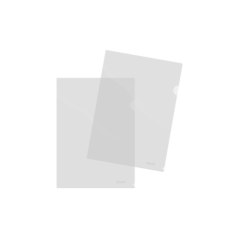 90591-DOSS. UÑERO DOHE PP A4 CRISTAL P/100 precio por 1 unidades