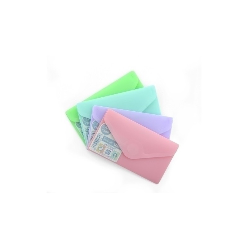 90605-DOSSIER SOBRE OB PP V-LOCK TARJETA BLUSH precio por 10 unidades