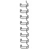 53218-CANU.WIRE-O FW. (34)  6 mm NEGRO C/100 precio por 1 unidades