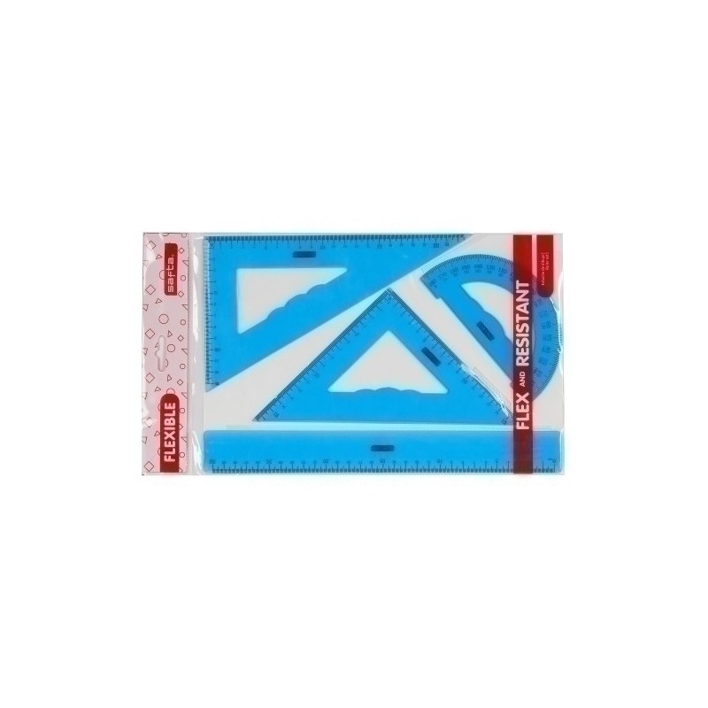 943901-EQUIPO DIBUJO SAFTA FLEXIBLE precio por 12 unidades