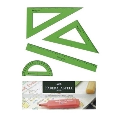 65021-EQUIPO DIBUJO FABER CAST. 30 CTM. precio por 1 unidades