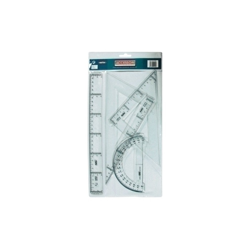 942901-EQUIPO DIBUJO SAFTA 25 CENTIMETROS precio por 10 unidades