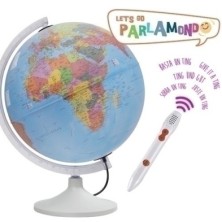 0330PAP2SPLWT-ESFERA INTERAC.FyP PARLAMONDO C/LUZ 30cm precio por 1 unidades