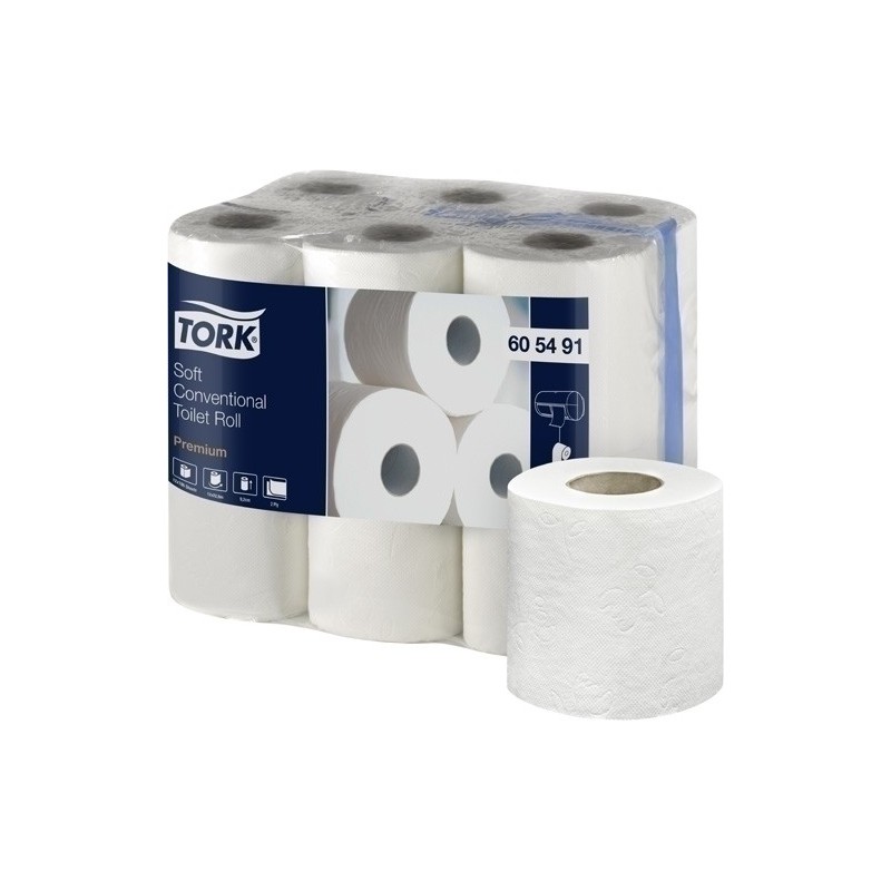 605491-PAPEL HIGIENICO DOM. TORK 2 CAPAS 22.9 M precio por 12 unidades