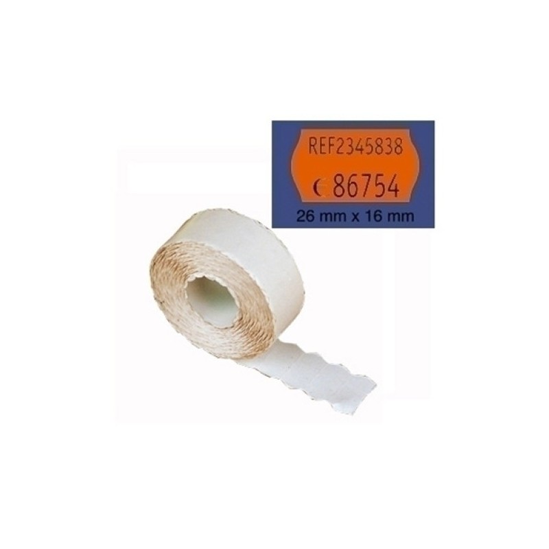 1530064-ETIQ.PRECIOS PRYSE REM.26x16 ONDA NARNJ. precio por 50 unidades