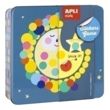 15221-STICKERS GAME CAJA METAL LUNA precio por 1 unidades