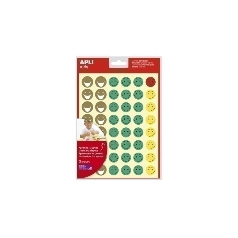 12791-GOMETS APLI (12791)Bl.3h CARA FELIZ RE precio por 5 unidades