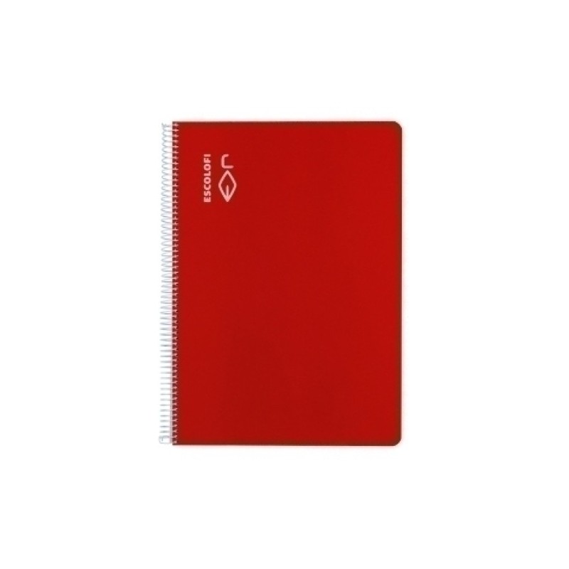 180937401-BLOCK ESCOLOFI A4 80h HZT. 70g ROJO precio por 5 unidades