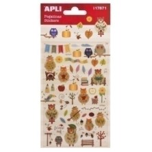 17871-STICKERS APLI (17871) Bl.1h.OTOÑO precio por 5 unidades