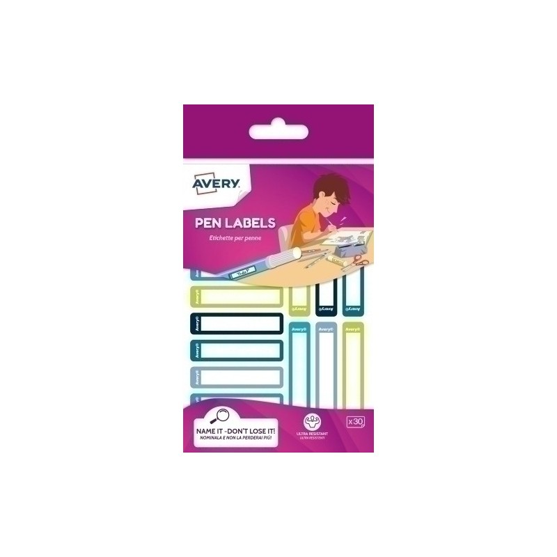 RESMI30G-UK-ETIQUETA ESCOLAR AVERY BOLIGR.50x10 B/30 precio por 30 unidades