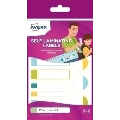 APBAS24-UK-ETIQUETA ESCOLAR AVERY COL.MATE SUR.B/24 precio por 30 unidades