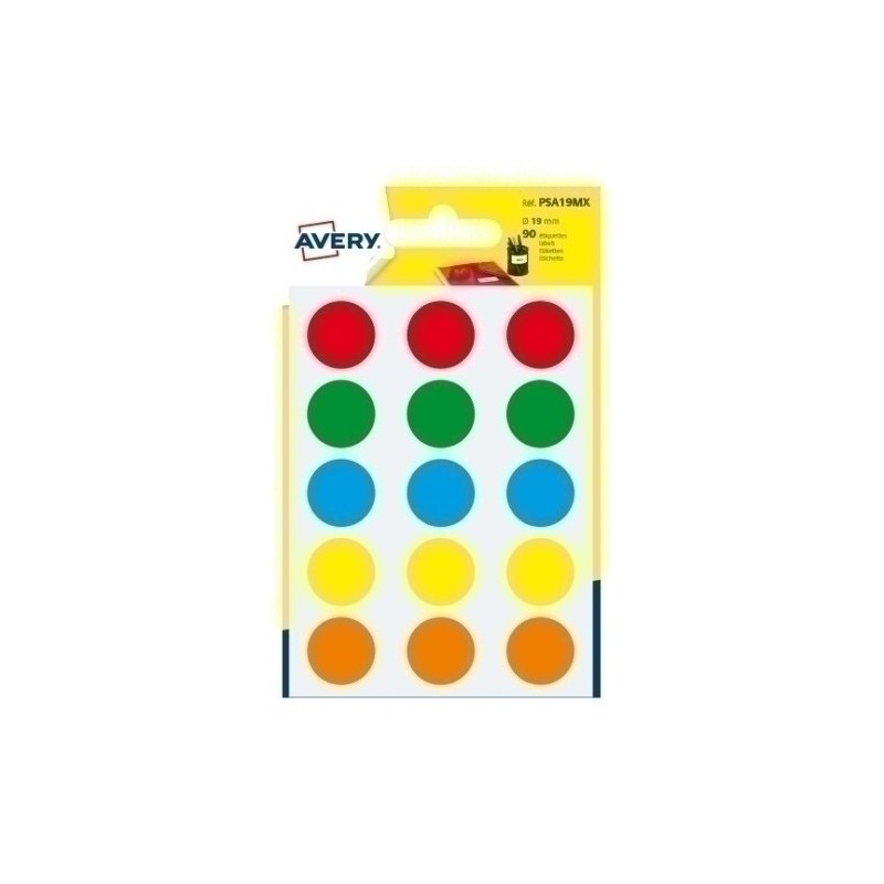 PSA19MX-GOMETS AVERY Bl.6h REDONDOS Ø19 SURT precio por 10 unidades