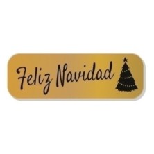 41240-ETIQ.REG. R.250 FELIZ NAVIDAD ORO precio por 1 unidades