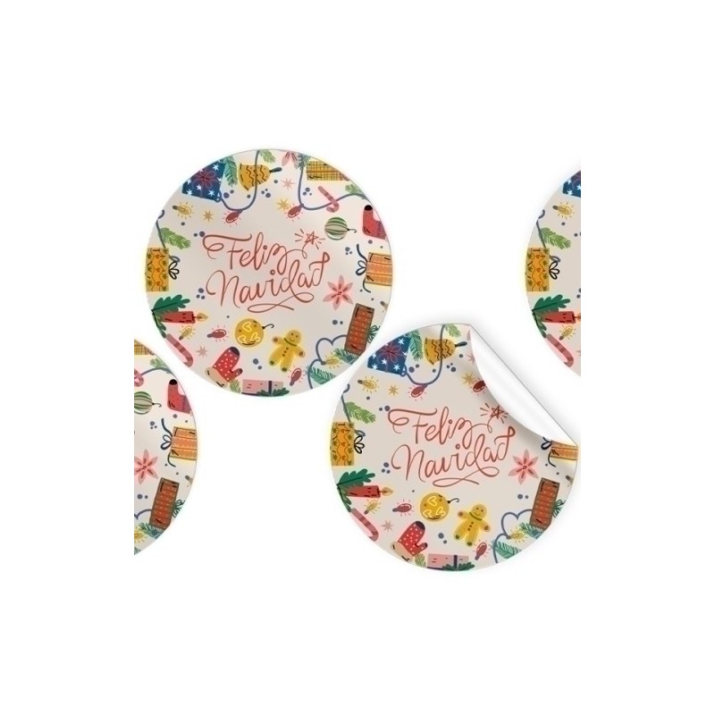 47549-ETIQ.REG. R.250 REDON. FELIZ NAVIDAD precio por 1 unidades