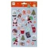 19606-PEGATINAS APLI NAVIDAD HO HO HO 1H precio por 5 unidades