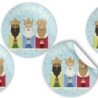 48586-ETIQ.REG. R.250 REDONDAS NAVIDAD R.MAGOS precio por 1 unidades